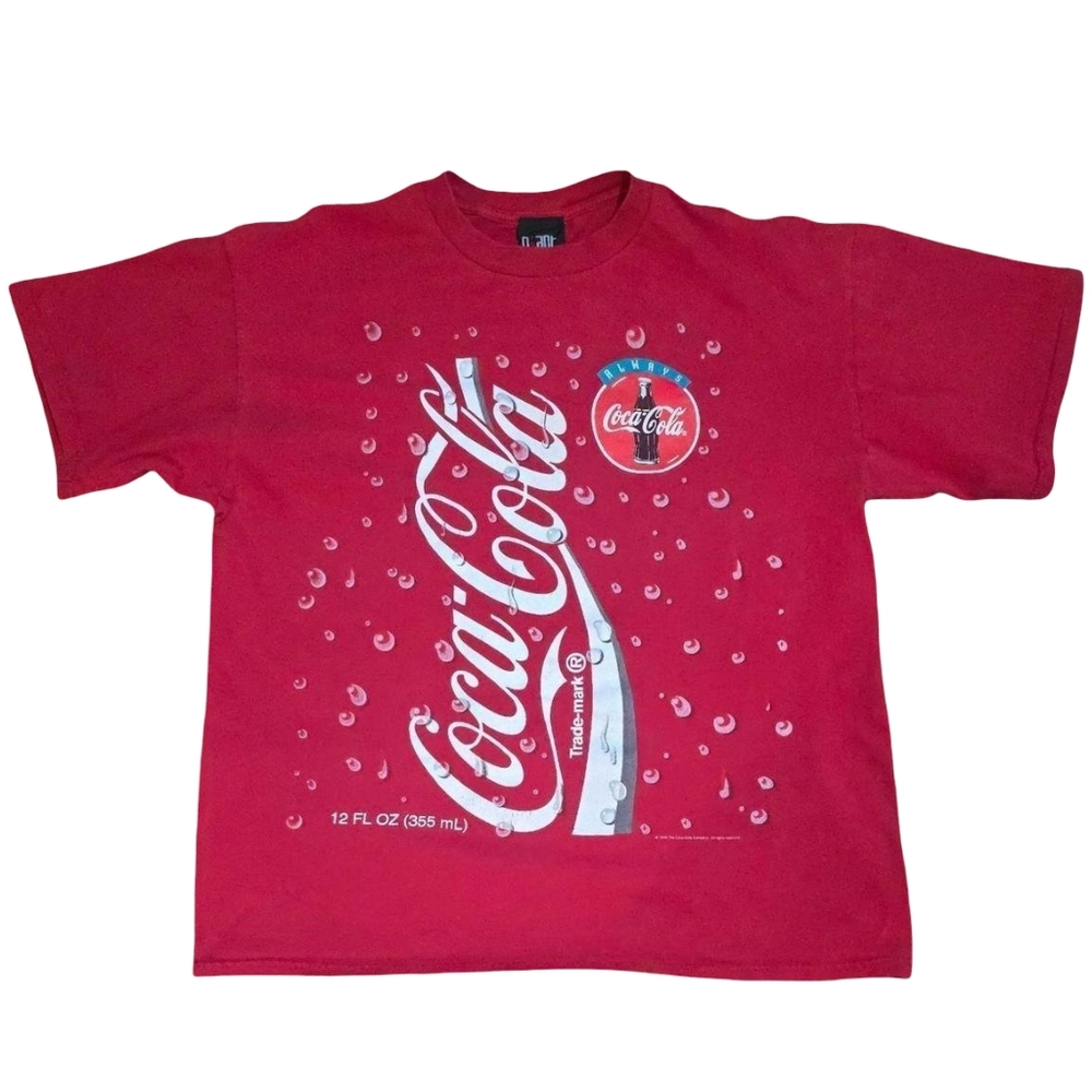 Vintage Coca Cola Shirt AOP Giant Tag XL Rare All Over Print